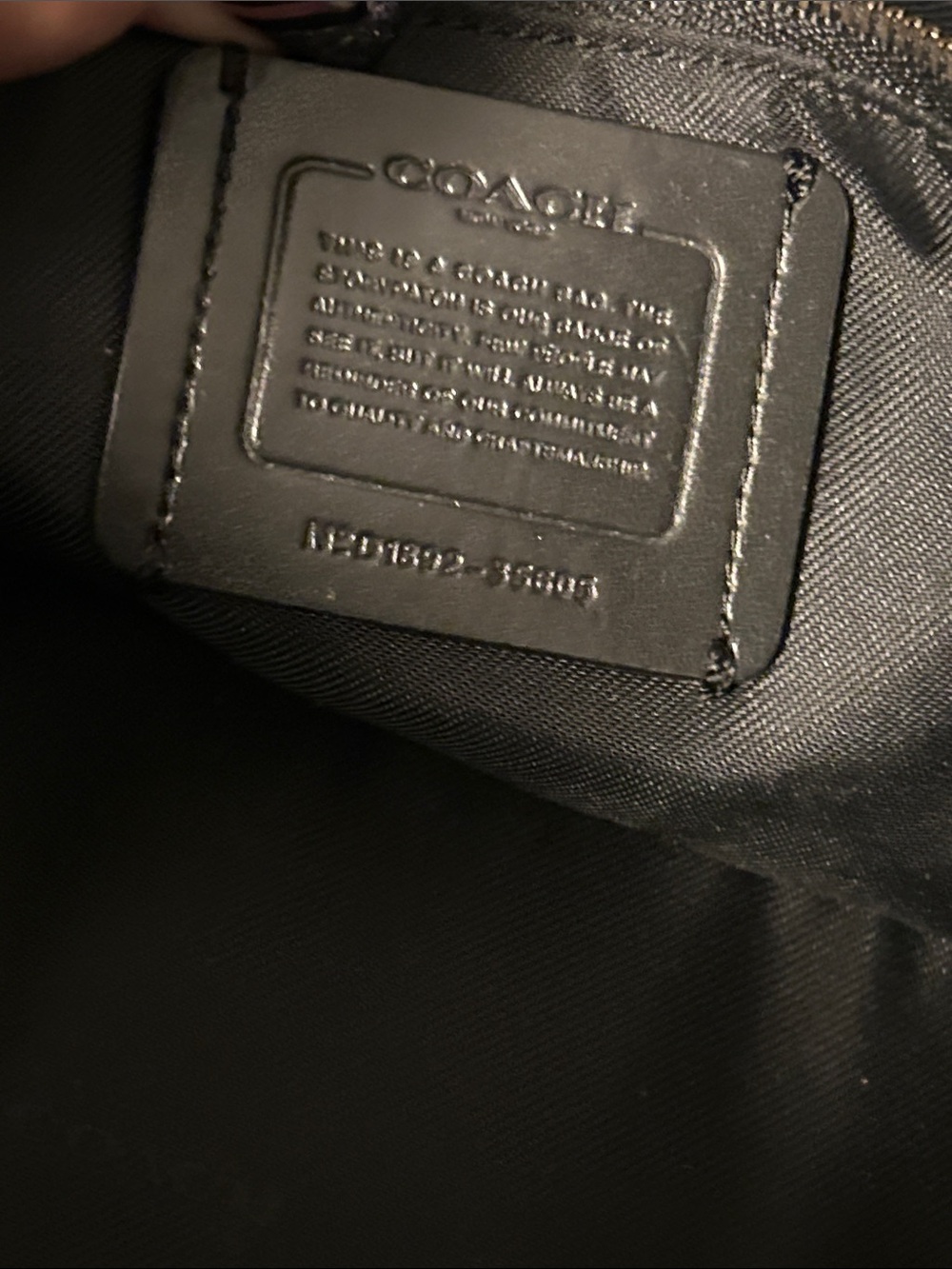 Coach Dreamer 27 Black, Light Gray, and Baby Blue Studded Leather Satchel - Picture 10 of 13